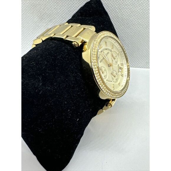 Michael Kors Parker MK5354 Women\'s Gold Stainless Steel Analog Dial Watch JNA374 main image 10